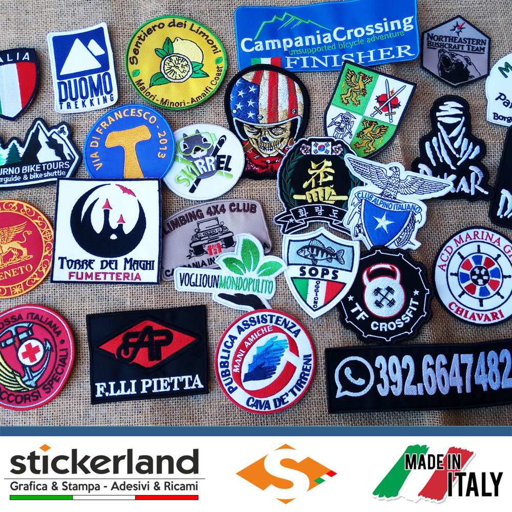 Toppe patch ricamate personalizzate - produzione