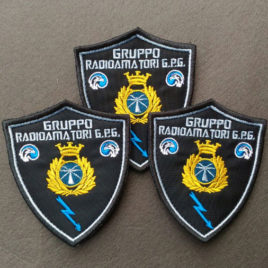 Patch ufficiale del Gruppo Radioamatori Guardie Particolari Giurate d’Italia