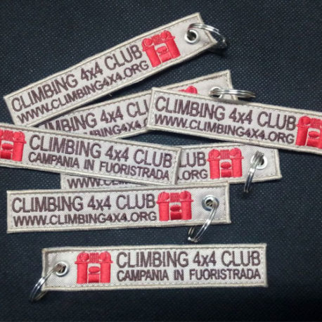 Portachiavi Ricamati personalizzati - Climbing 4x4 Club