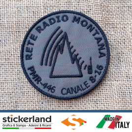 Patch ufficiale Rete Radio Montana – base verde militare