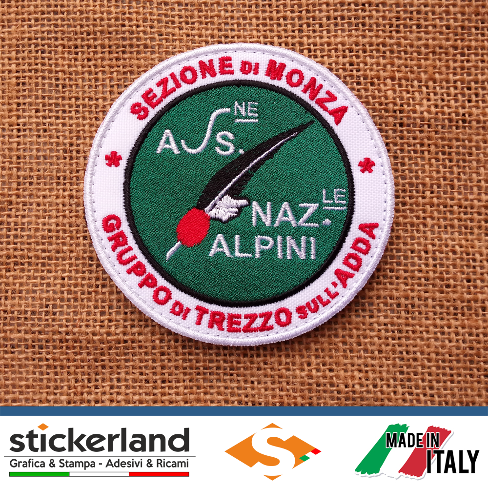 Toppa Patch ricamata personalizzata dell'Associazione Nazionale Alpini