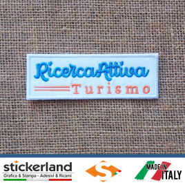 Toppa Patch ricamata personalizzata Ricercattiva Turismo – versione 1