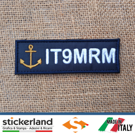 Toppa Patch ricamata con QRZ personalizzato – Associazione Radioamatori Marinai Italiani – 3