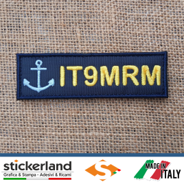 Toppa Patch ricamata con QRZ personalizzato – Associazione Radioamatori Marinai Italiani – 4