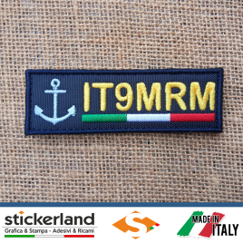 Toppa Patch ricamata con QRZ personalizzato – Associazione Radioamatori Marinai Italiani – 5