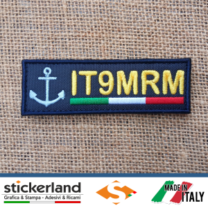 Toppa Patch ricamata con QRZ personalizzato - Associazione Radioamatori Marinai Italiani - 5
