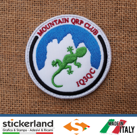 Toppa Patch ricamata personalizzata del Mountain QRP Club IQ3QC