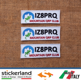 Toppe Patch ricamate personalizzate del Mountain QRP Club con proprio QRZ (3 pezzi)