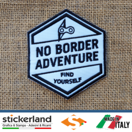 Toppa Patch ricamata personalizzata del No Border Adventure