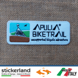 Toppa Patch ricamata personalizzata dell’Apulia Bike Trail