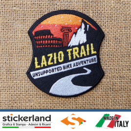 Toppa Patch ricamata personalizzata del Lazio Trail – Unsupported Bike Adventure