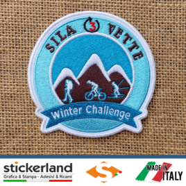 Toppa Patch ricamata personalizzata del Sila 3 Vette – Winter Challenge