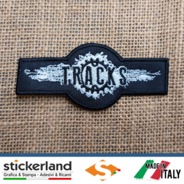 Toppa Patch ricamata personalizzata TRACKS6000 – L’avventura in bicicletta – Black