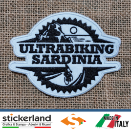 Toppa Patch ricamata personalizzata Ultrabiking Sardinia