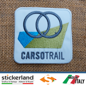 Toppa Patch ricamata personalizzata CARSO TRAIL - No Border Bikepacking Adventure