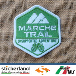 Toppa Patch ricamata personalizzata del MARCHE TRAIL – Unsupported Adventure