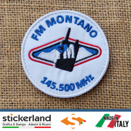 Patch ufficiale FM MONTANO – base bianca