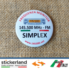 Spilla di metallo personalizzata della Frequenza Monitor 145.500 MHz