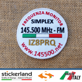 Patch ufficiale 145500 MHz – Frequenza Monitor con QRZ personalizzato