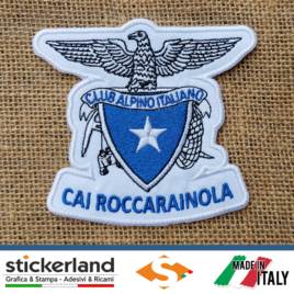 Toppa Patch ricamata del Club Alpino Italiano – CAI Roccarainola