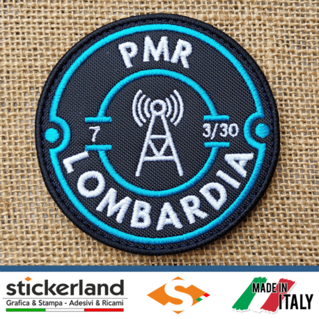 Toppa Patch ricamata personalizzata PMR 446 Lombardia