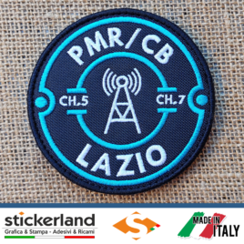 Toppa Patch ricamata personalizzata della regione Lazio PMR446 / CB