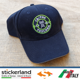 Cappellino personalizzato con toppa ricamata cucita PMR 446 – varie regioni