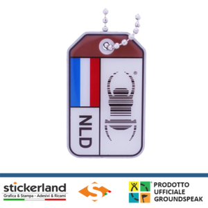 Geocaching Travel Bug® Origins - Netherlands di metallo