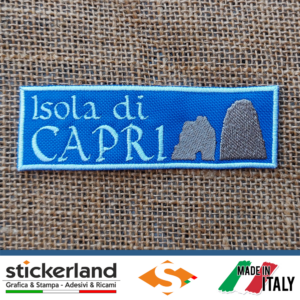 Toppa Patch ricamata Isola di Capri