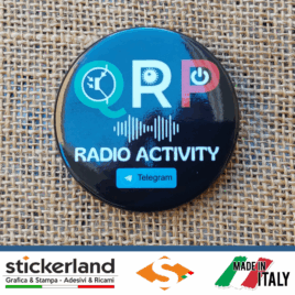 Spilla personalizzata per QRP Radio Activity